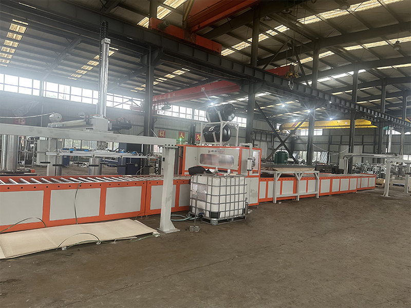 镁质风管板贴面复合生产线