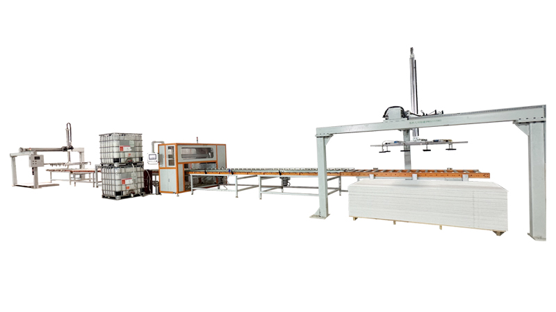 镁质风管板贴面复合生产线